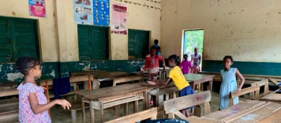 Class room east coast Ile Sainte Marie Madagascar