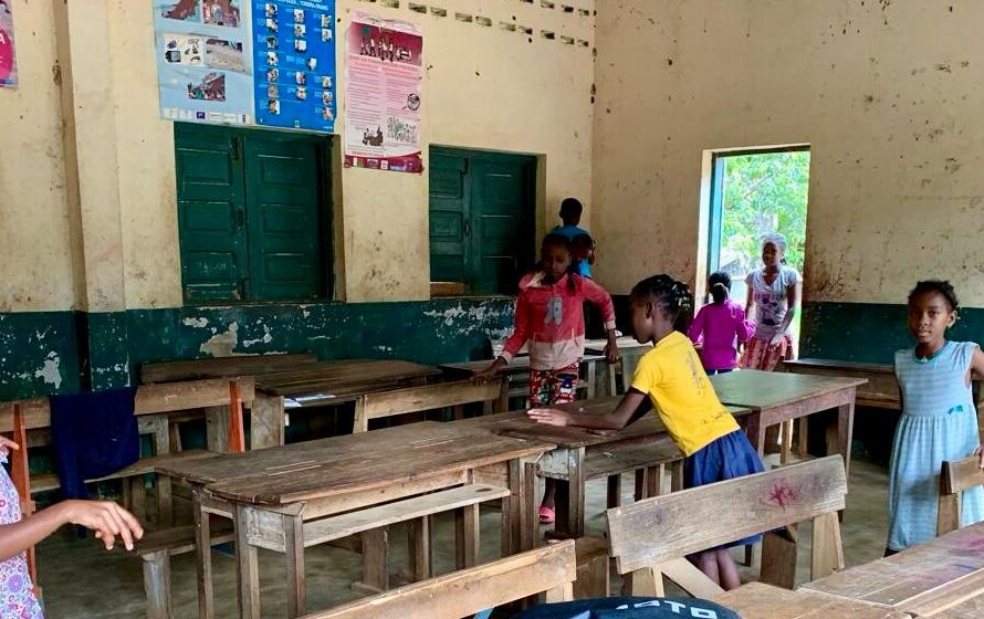 Class room east coast Ile Sainte Marie Madagascar
